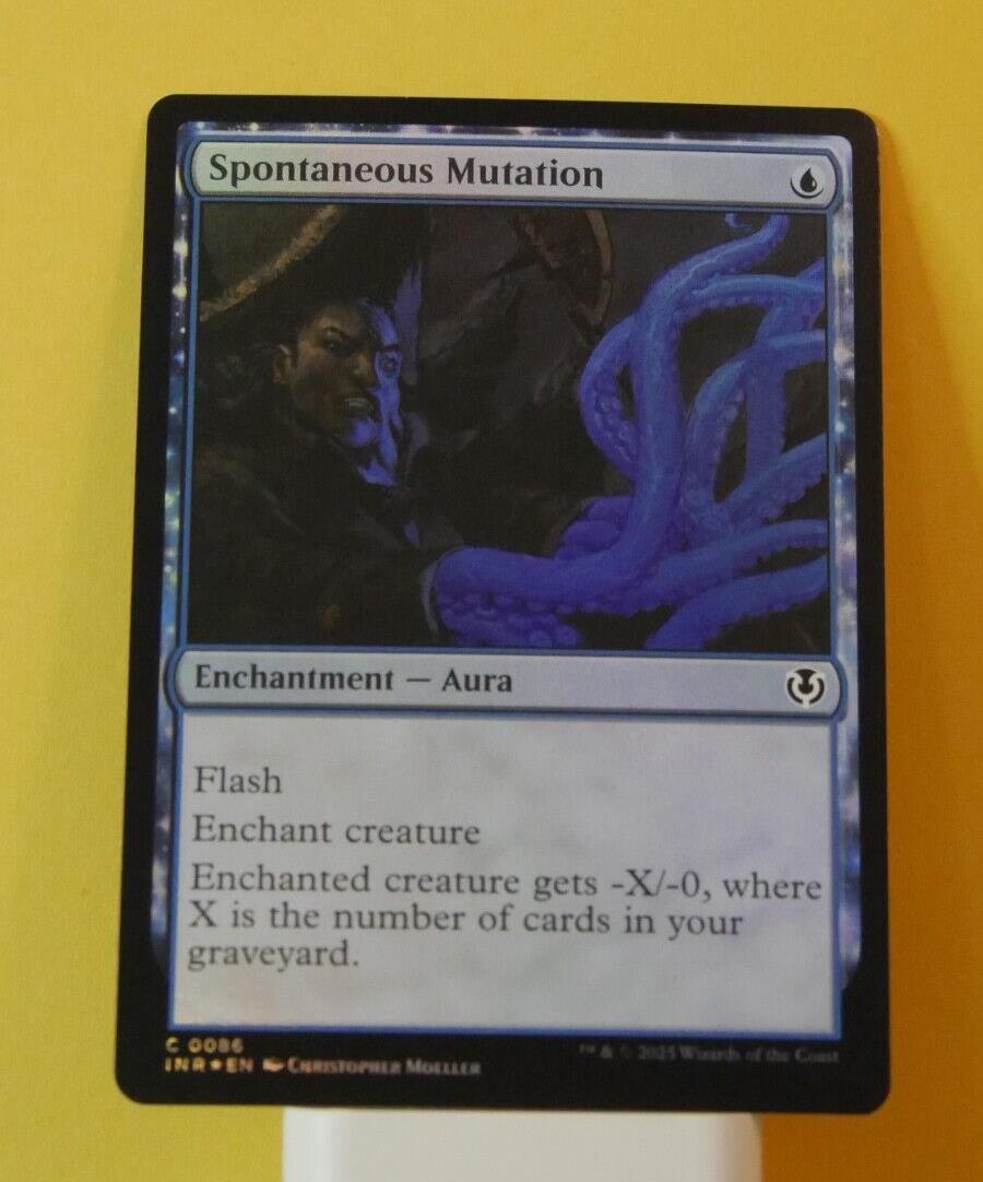 Spontaneous Mutation foil enchantment aura card from Innistrad Remastered MTG
