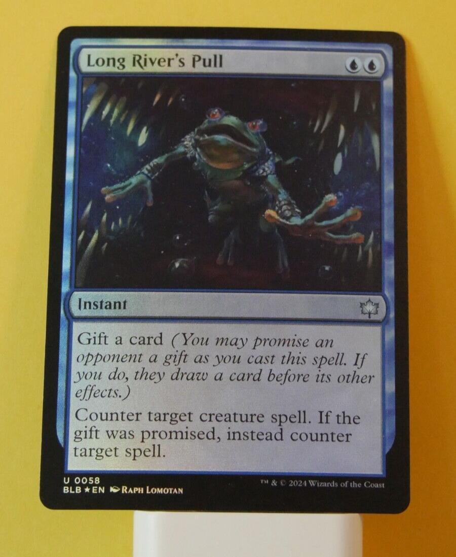 Long River’s Pull foil MTG instant card from Bloomburrow 0058
