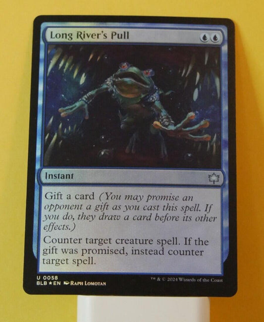 Long River’s Pull foil MTG instant card from Bloomburrow 0058
