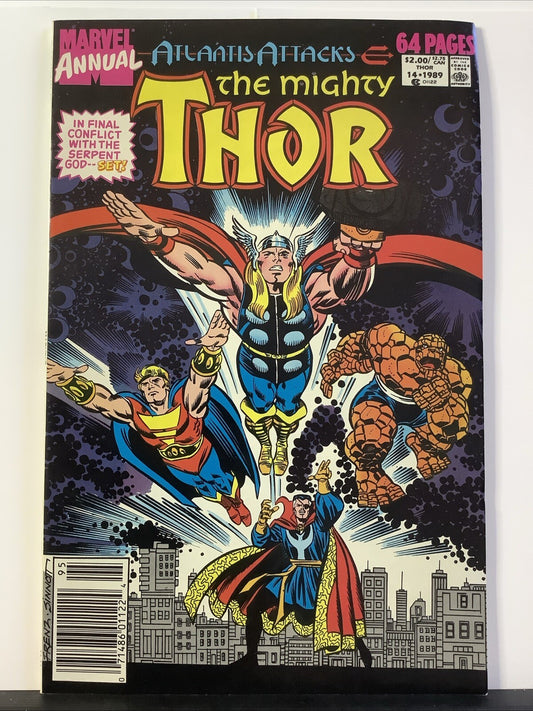 Thor Annual #14 comic cover (Marvel Comics 1989)
