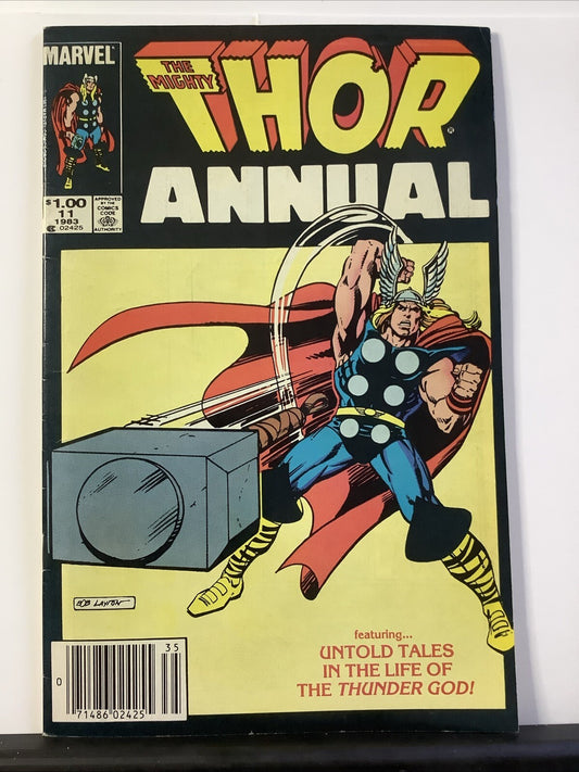 Thor Annual #11 comic book cover (Marvel Comics 1983)

