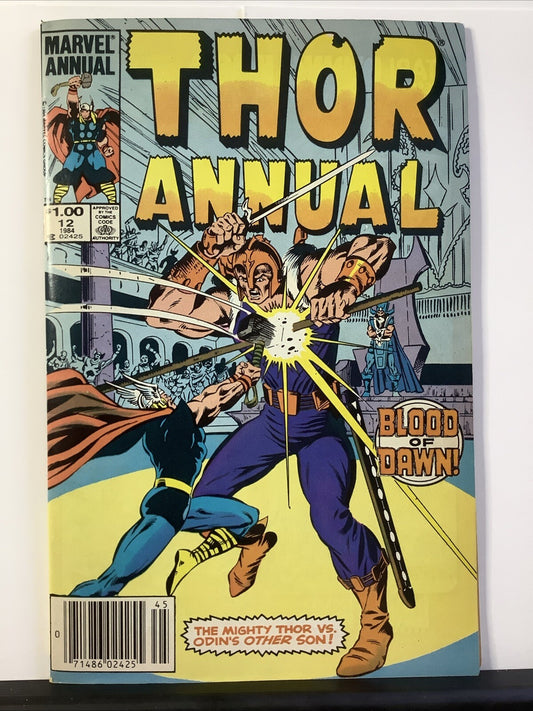 Thor Annual #12 comic cover (Marvel Comics 1984)
