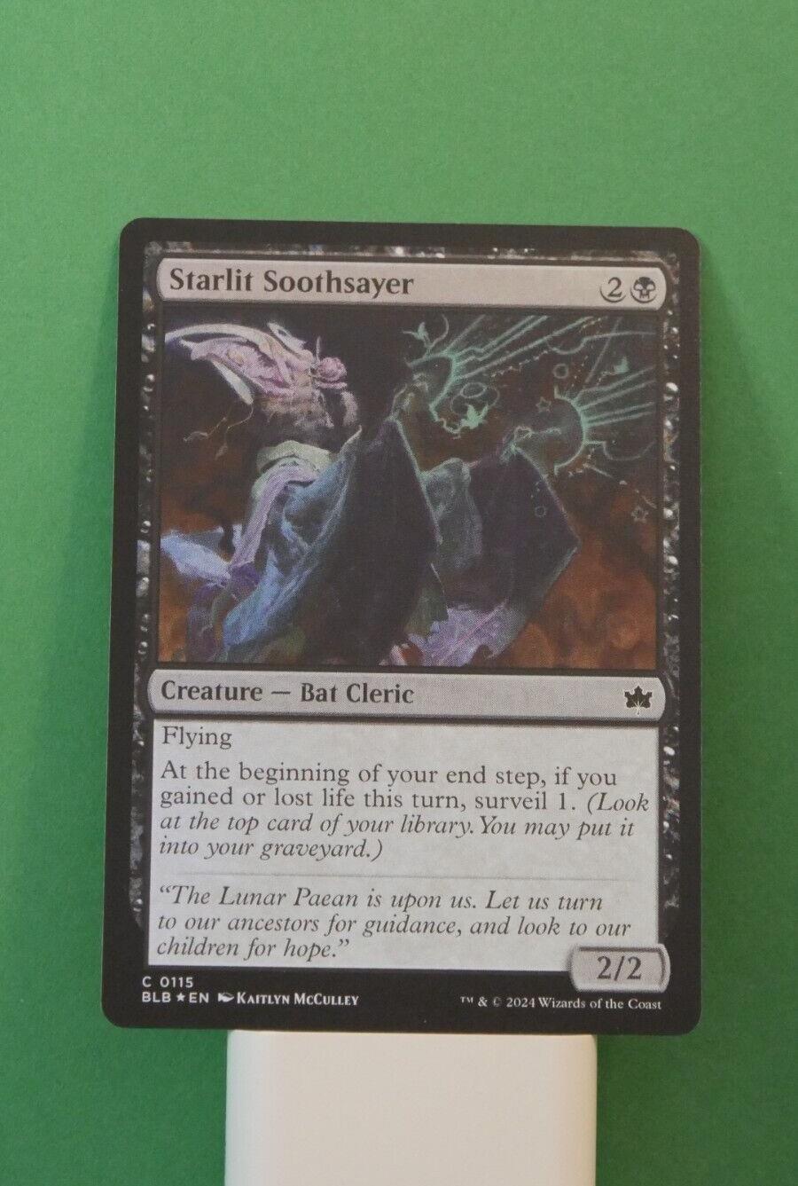 Starlit Soothsayer BLB 115 Foil from Bloomburrow.