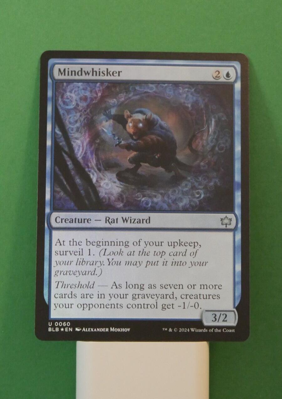 Mindwhisker BLB #060 Foil from Bloomburrow.