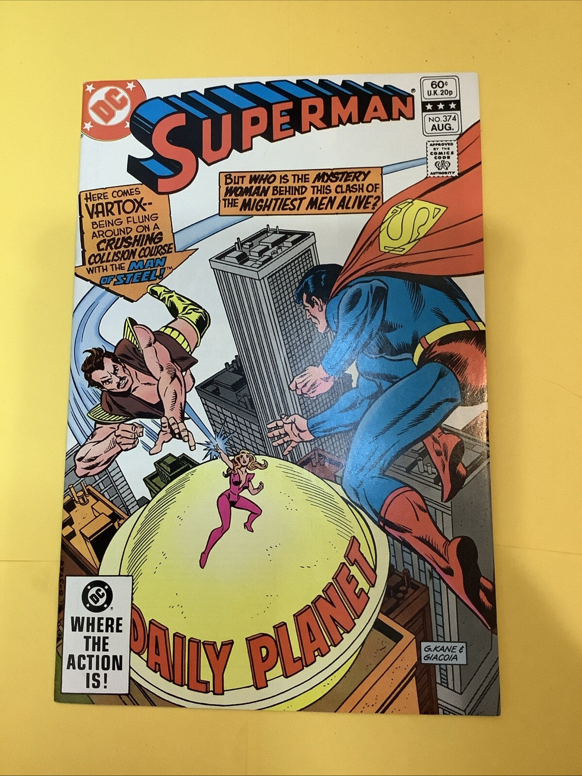 Superman #374 — DC Comics — August 1982 — Direct Edition
