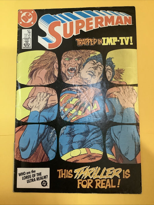 Superman #421 — DC Comics — July 1986 — Direct Edition
