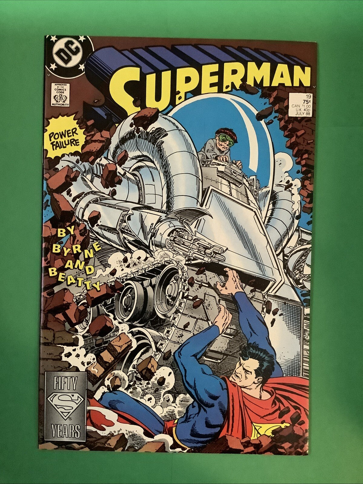 Superman #19 1988 DC Comics Direct Edition cover