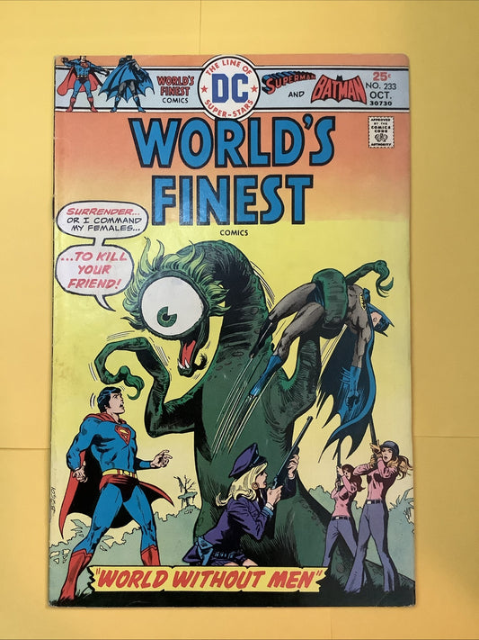 World’s Finest Comics #233 comic book cover (DC Comics 1975 Direct Edition)
