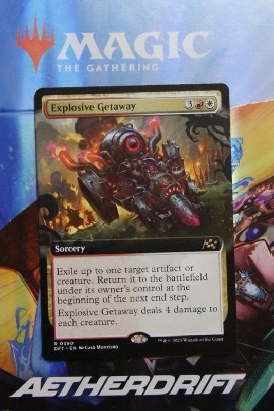 Explosive Getaway — DFT Extended Art Rare MTG card
