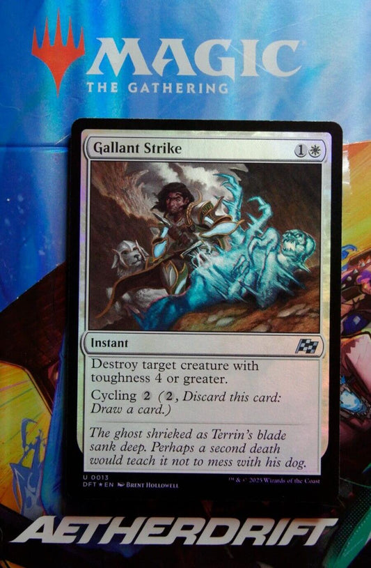 MTG DFT: Gallant Strike (Instant) Aetherdrift Regular Uncommon Foil 0013
