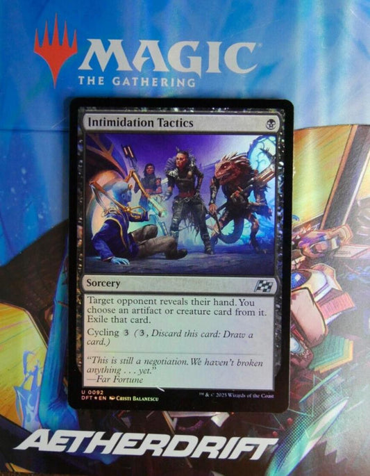 Intimidation Tactics Magic the Gathering Aetherdrift foil sorcery card