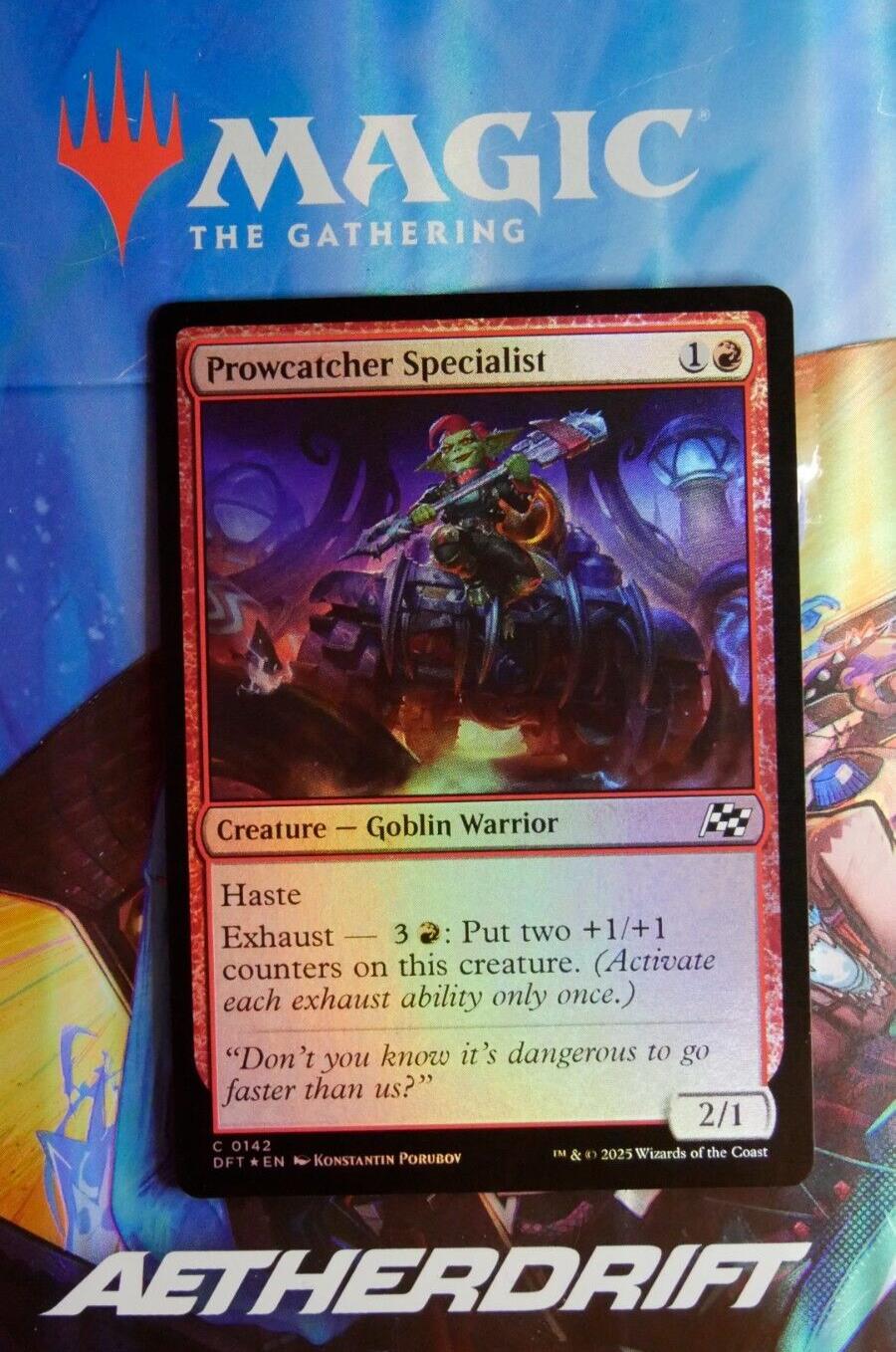 Prowcatcher Specialist DFT 142 Foil from Aetherdrift.