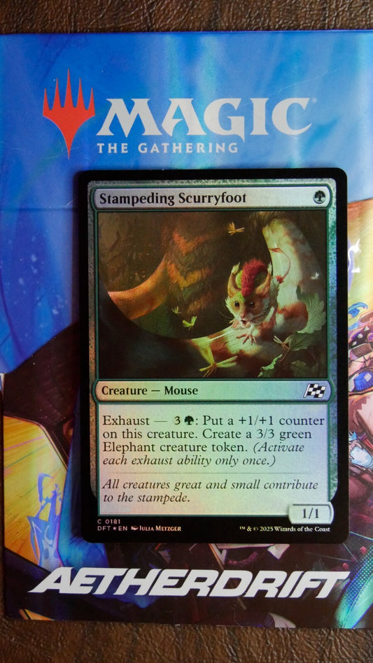 Stampeding Scurryfoot Foil DFT 181 Creature Mouse MTG card by DM Vault Co