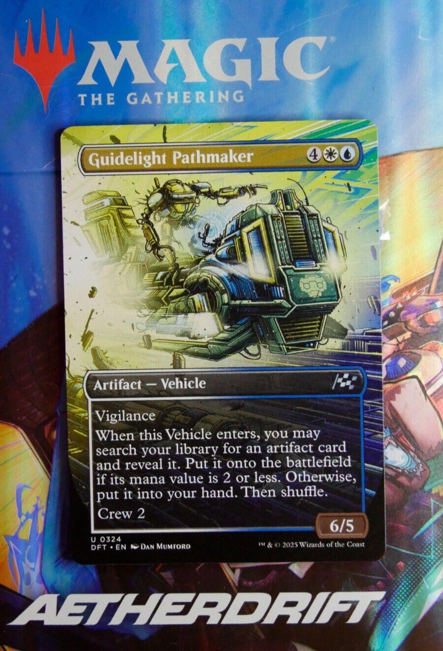 MTG DFT: Guidelight Pathmaker (Artifact Vehicle) Aetherdrift Full Art Uncommon
