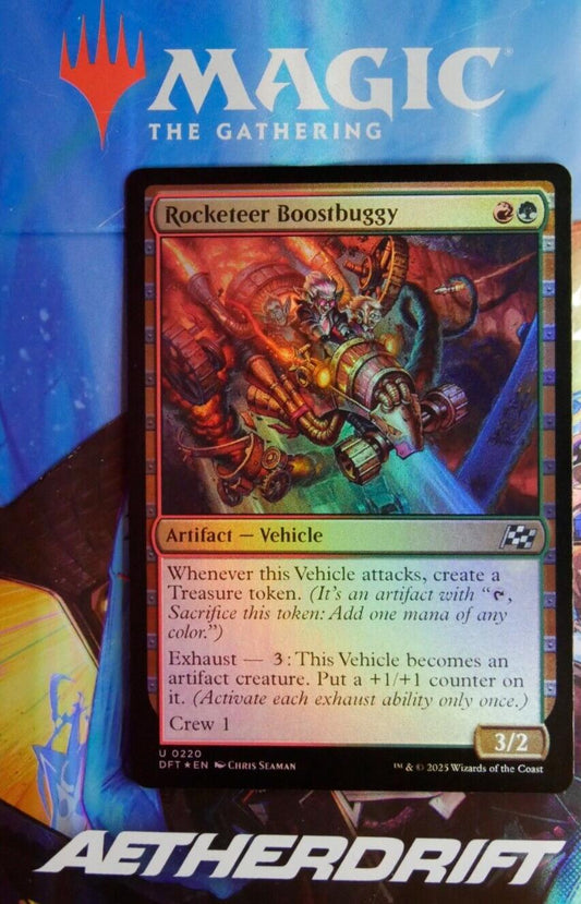 Rocketeer Boostbuggy foil Aetherdrift MTG artifact vehicle card