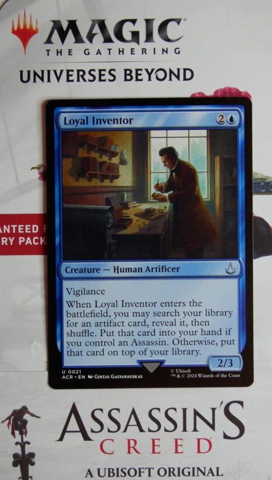 MTG ACR: Loyal Inventor (Creature Human Artificer) Assassin's Creed Uncommon 021