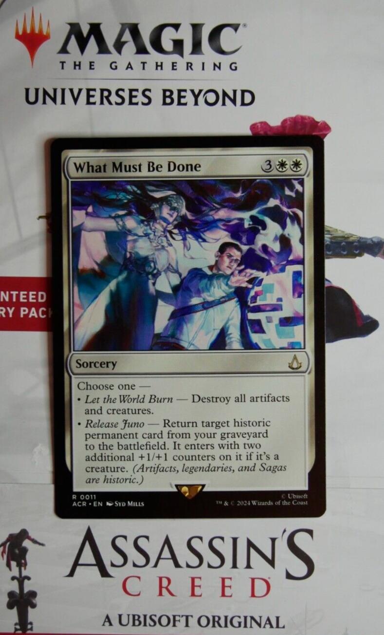 What Must Be Done #11 from Magic: The Gathering – Assassin's Creed.