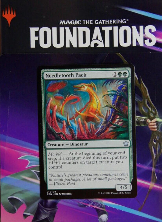Needletooth Pack MTG card from Foundations FDN 108 by DM Vault Co