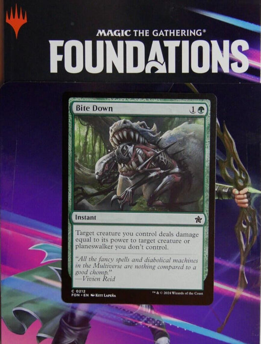 MTG FDN: Bite Down (Instant) Regular Common 0212 Foundations