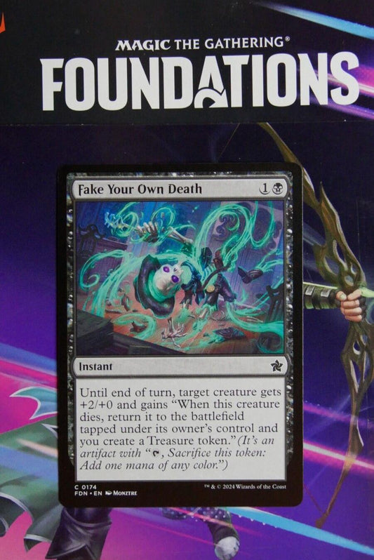 Fake Your Own Death FDN 174 Magic the Gathering Foundations instant card.