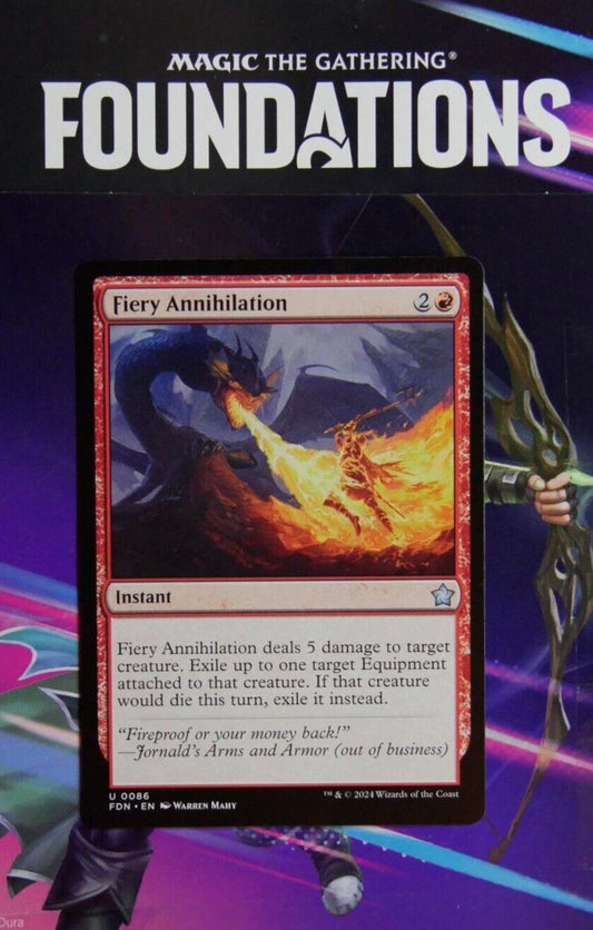 Fiery Annihilation FDN 086 Regular MTG card DM Vault Co.