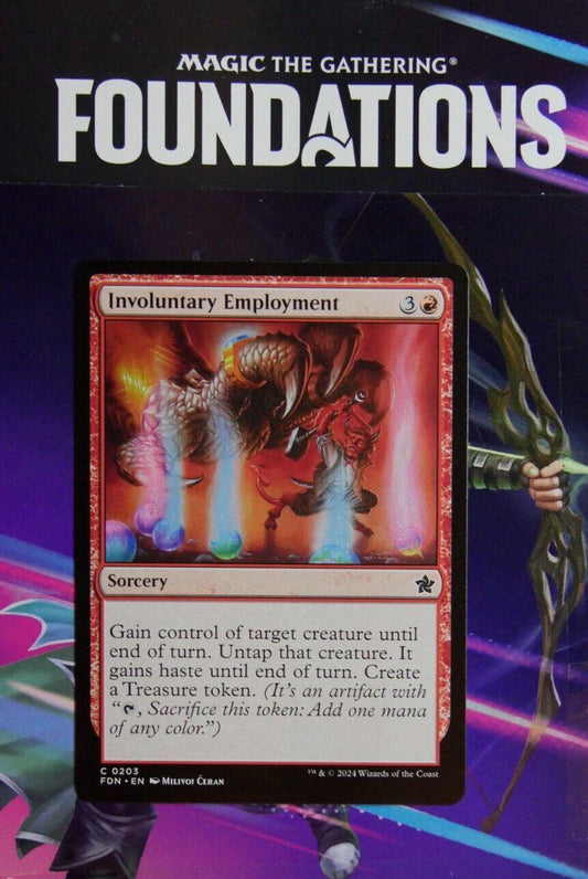 Involuntary Employment Magic the Gathering Foundations red common sorcery