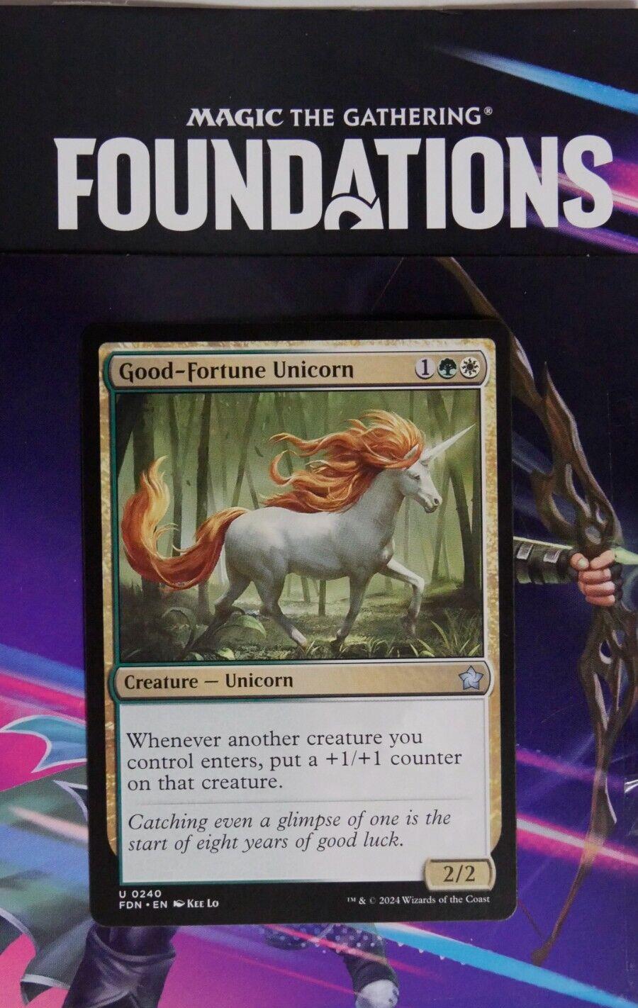 Good-Fortune Unicorn FDN #240 Regular from Foundations.