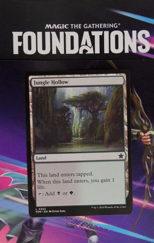 Jungle Hollow FDN #263 Regular MTG card DM Vault Co