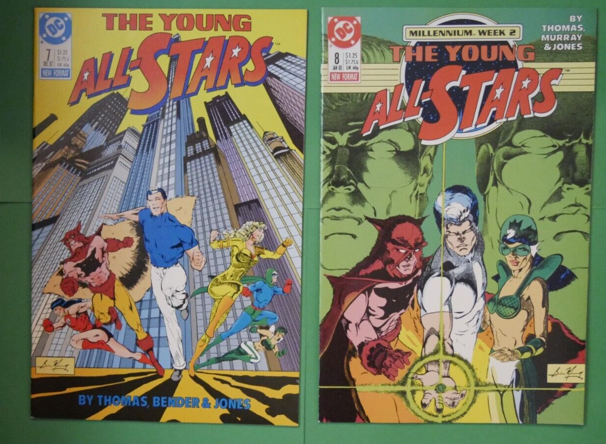 Young All-Stars #5-9 DC Comics 1988 Millennium Week 6 Comic Lot