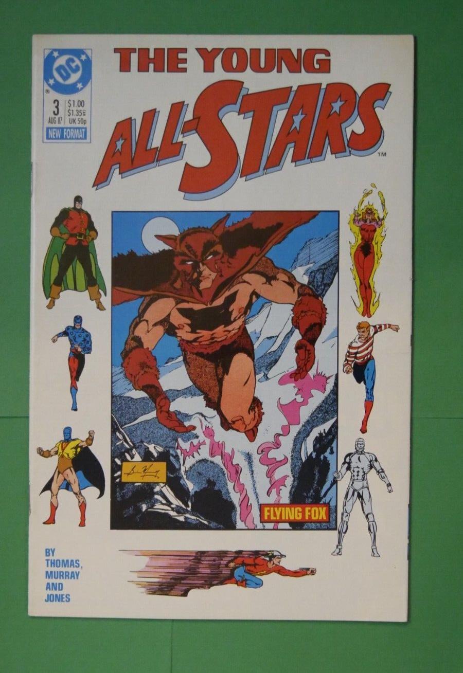 Young All-Stars #3 (1987) DC Comics comic book cover featuring Flying Fox