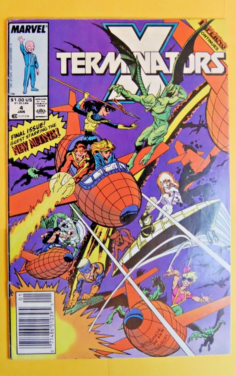 X-Terminators #4 (1989) Marvel Comics comic book cover