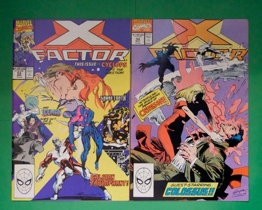 X-Factor #53–54 (1990) Marvel Comics 2-issue set covers