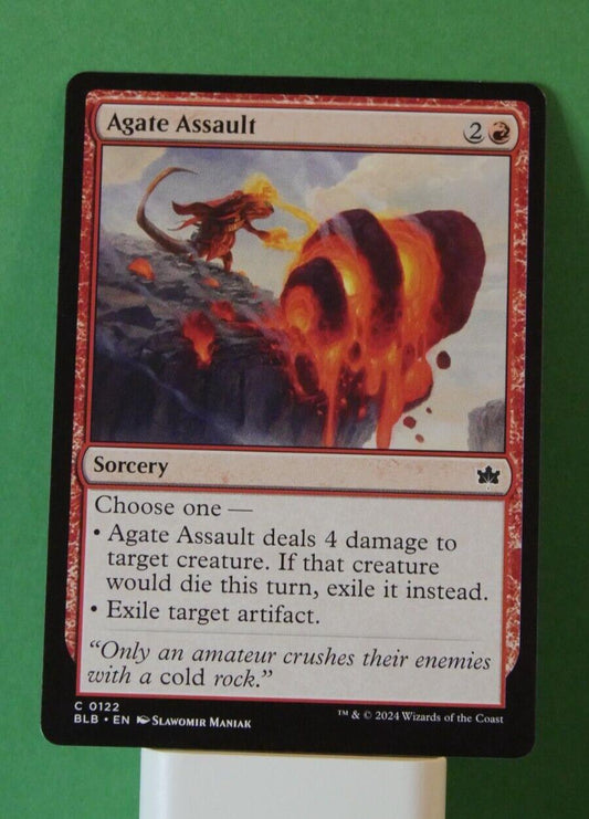 Agate Assault BLB 122 Foil MTG sorcery removal card