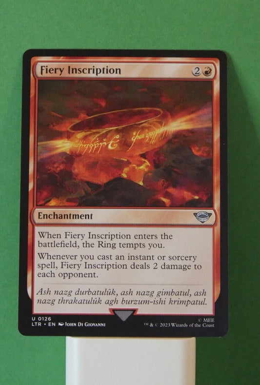 Fiery Inscription MTG card LTR 126 burn spellslinger enchantment regular finish