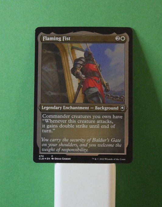 Flaming Fist CLB 474 Etched Foil MTG card | DM Vault Co.