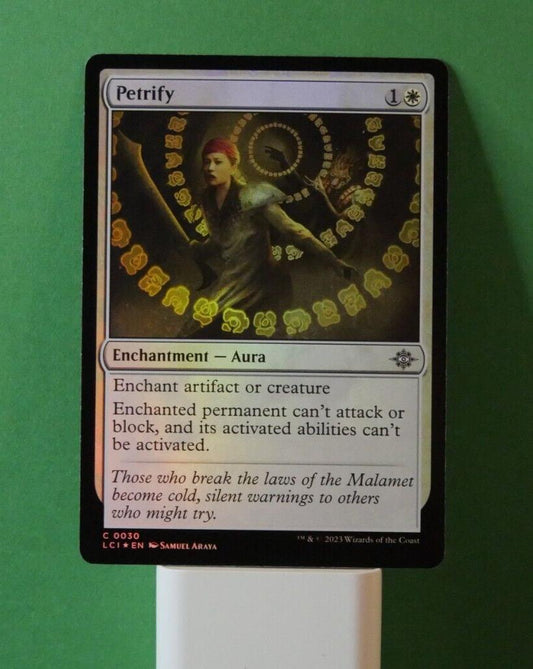 MTG LCI: Petrify (Enchantment Aura) The Lost Caverns of Ixalan Common 030 Foil