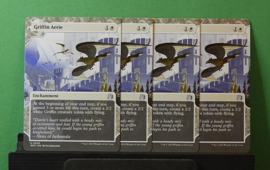 MTG WOT: X4 Griffin Aerie (Enchantment) Wilds of Eldraine: Enchanting Tales 005