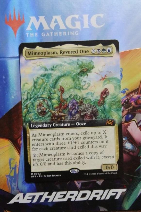 Mimeoplasm Revered One Extended Art DFT 392 MTG reanimator ooze card by DM Vault Co