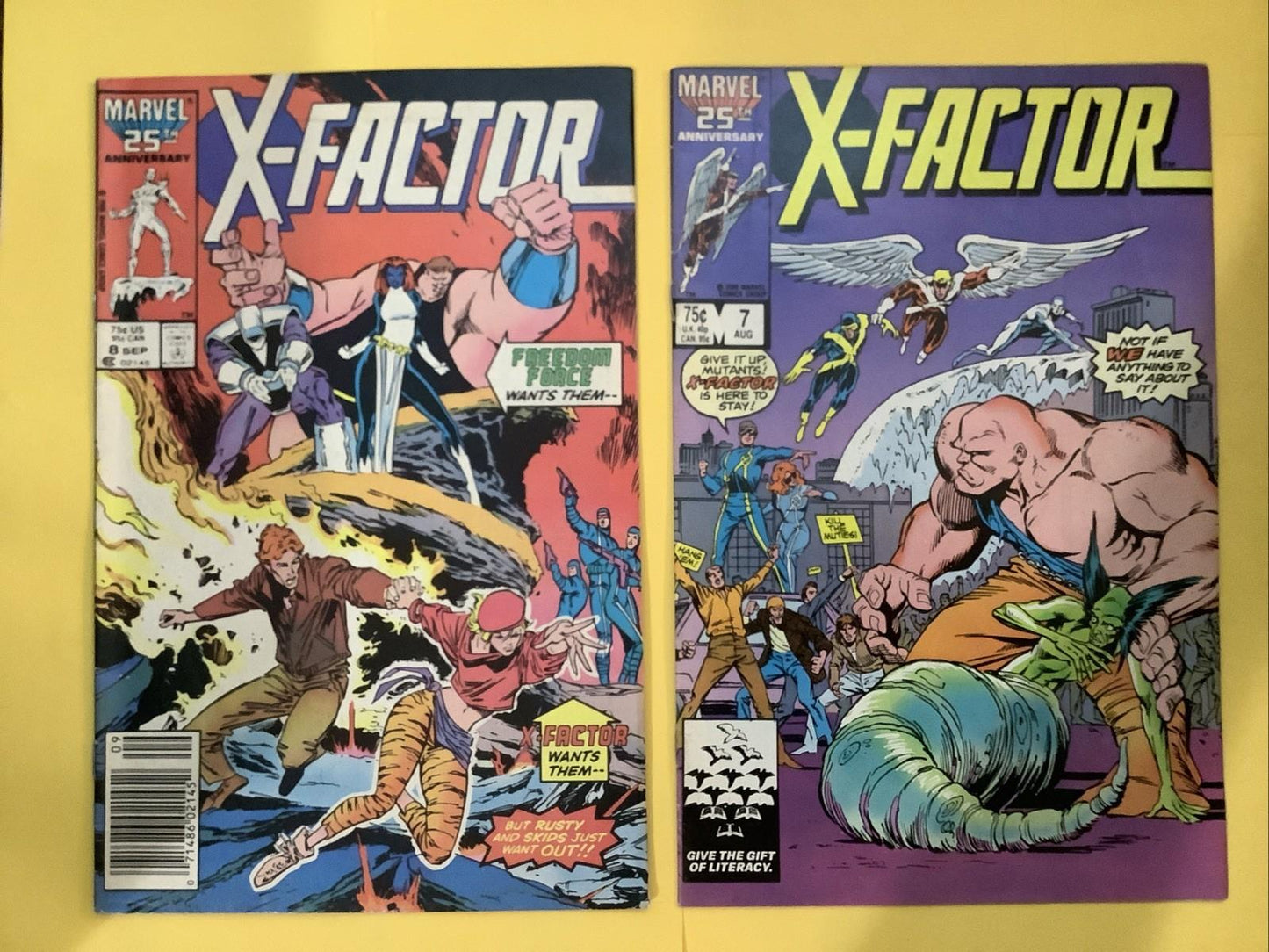 Marvel Comics: #7/8/9 Lot (1986 AUG/SEP/OCT)  Freedom Force/ X Terminators