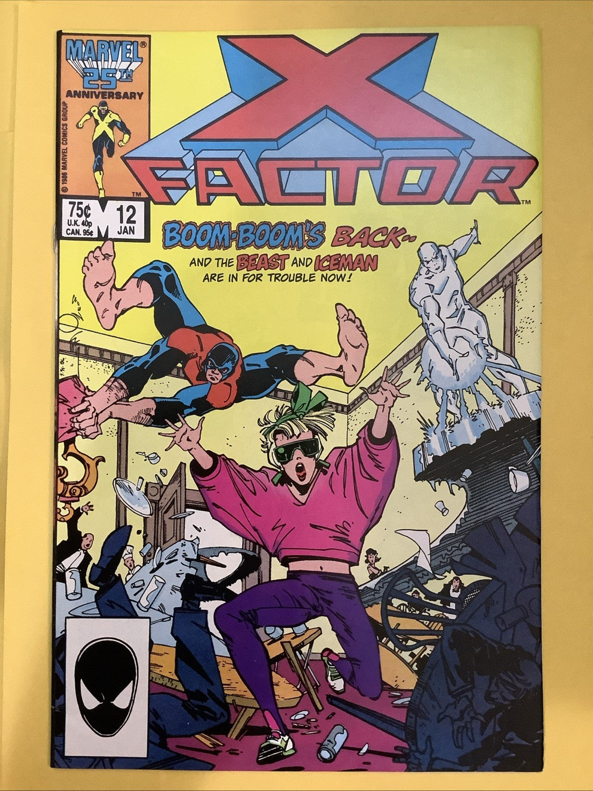 X-Factor 12 Marvel 1987 Boom Boom cover Marc Silvestri art