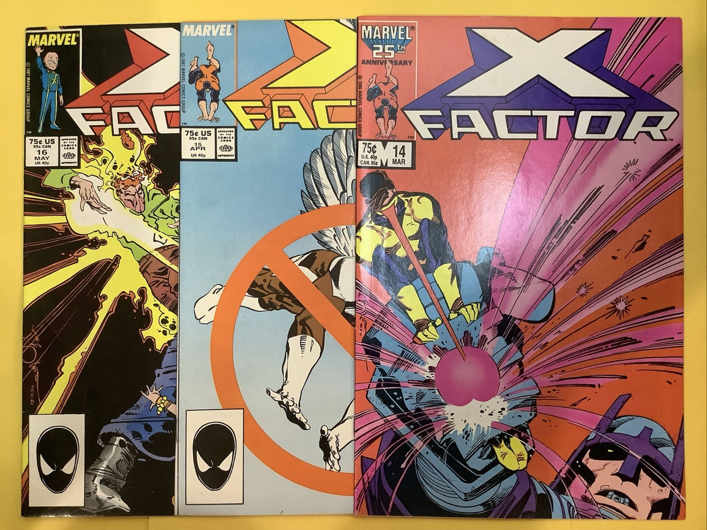 Marvel Comics: #14/15/16 Lot (1987 MAR/APR/MAY) Cameo Four Horseman