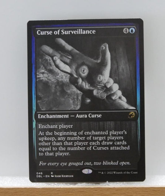 Curse of Surveillance regular finish MTG Innistrad Double Feature DBL 046 Aura Curse card from DM Vault Co