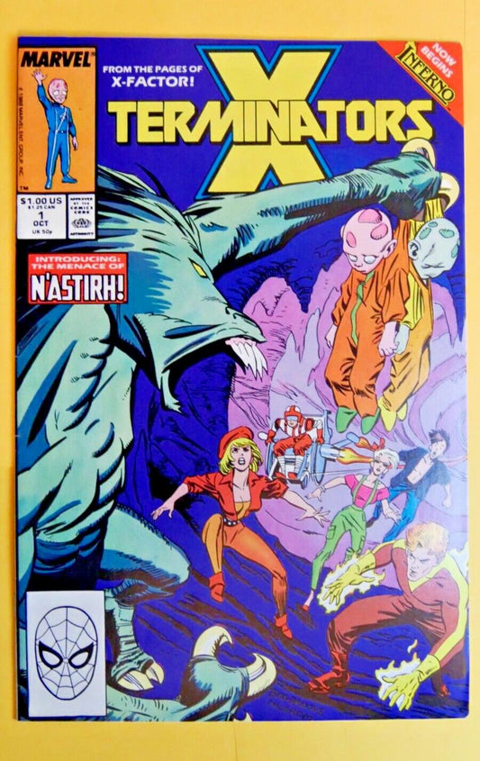 X-Terminators 1 Marvel 1988 Inferno first appearance N’astirh comic