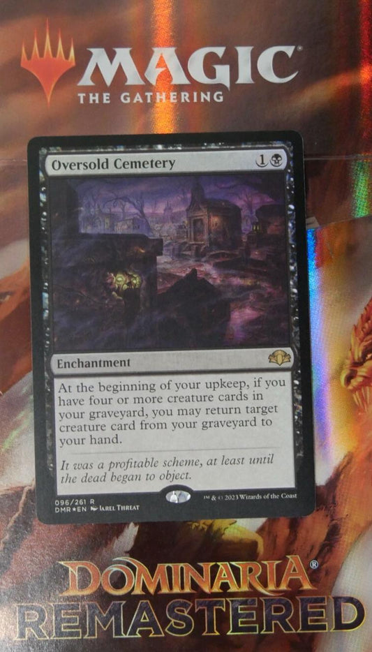 Oversold Cemetery DMR 096 MTG Foil Dominaria Remastered rare enchantment — DM Vault Co
