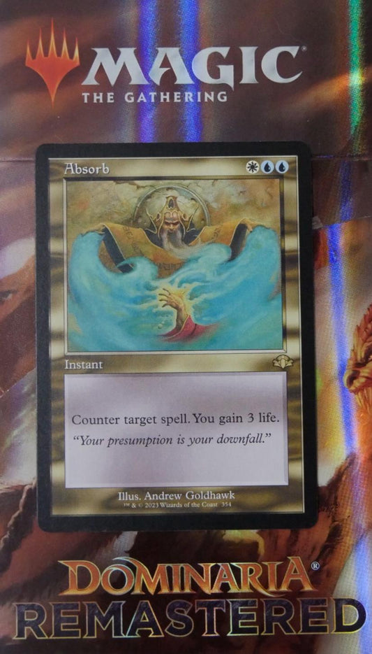 Absorb MTG retro frame instant Dominaria Remastered 354