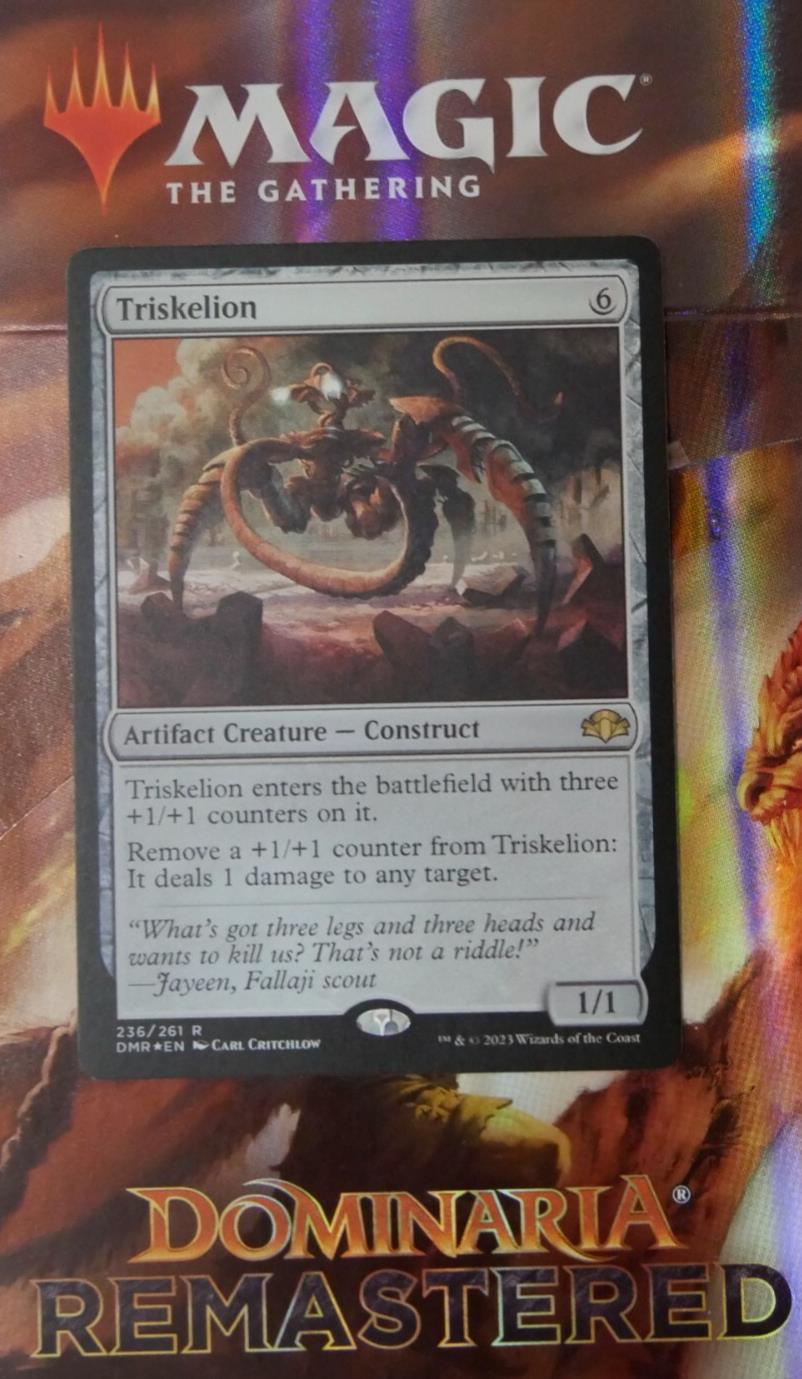 Triskelion DMR #236 Foil Rare from Dominaria Remastered.