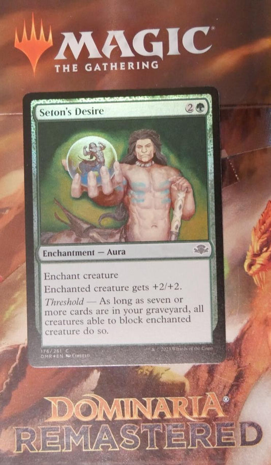 Seton's Desire DMR 176 Foil Magic the Gathering Aura enchantment card.