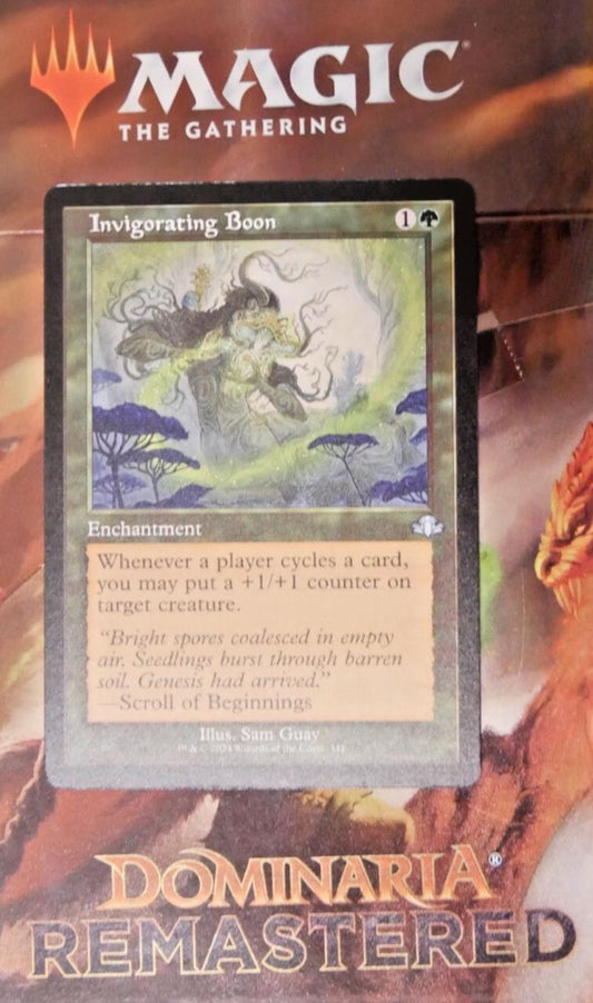 MTG DMR: Invigorating Boon (Enchantment) Dominaria Remastered Retro Frame 342