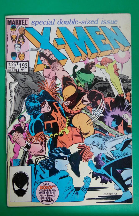 The Uncanny X-Men #193 (1985) Direct Edition cover with Wolverine and the Hellions

