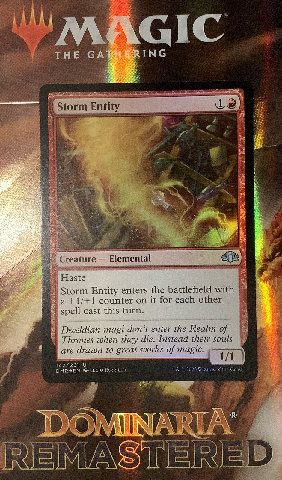 Storm Entity DMR #142 Foil Spellslinger MTG Card DM Vault Co